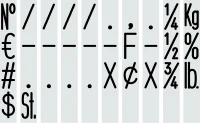 Band Numberers Size 2